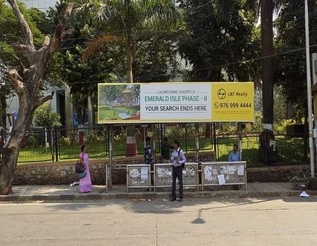 Bus Stop Ads at Vibhutipura Bus Stop in Mumbai, Best Hoardings Advertising company in Mumbai